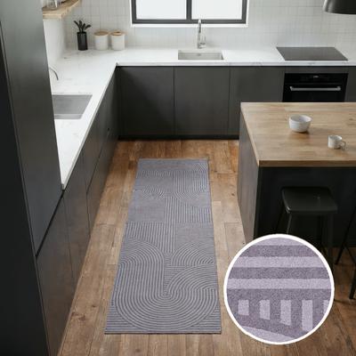 Fußmatte OTTO HOME "Sammo, Schmutzfangmatte, Teppich, für Hausflur und Wohnbereiche", grau, B:45cm H:5mm L:145cm, Kunstfaser, Teppiche, Fußmatte, Indoor, Eingangsmatte, Design, Scandi, Zen, rutschfeste Unterseite