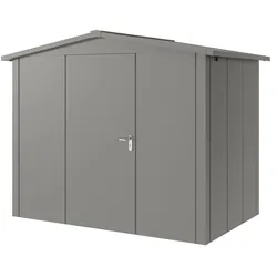 Hörmann Metall-Gerätehaus "Juno" mit Satteldach, JSD8 - Design, 262 x 166 cm (B x T),graualuminium,