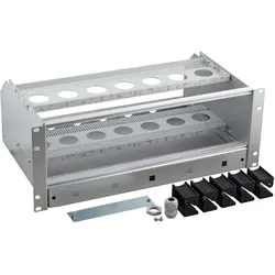 EFB Elektronik 4HE Baugruppenträger 84TE-3HEplus 1HE Kabelüberlängenfach, Serverschrank Zubehör, Grau