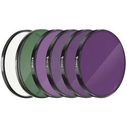 Freewell Lens Filters - 6Pack ND8, ND16, ND32, ND64, CPL, SMIST 1/4 (Black Mist Filter), Objektivfilter