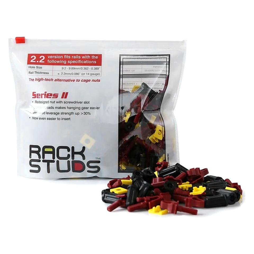 Minkels Rackstuds, red, bag 100 pieces. Unit: Bag 100 pcs (MA3T-000004-0)