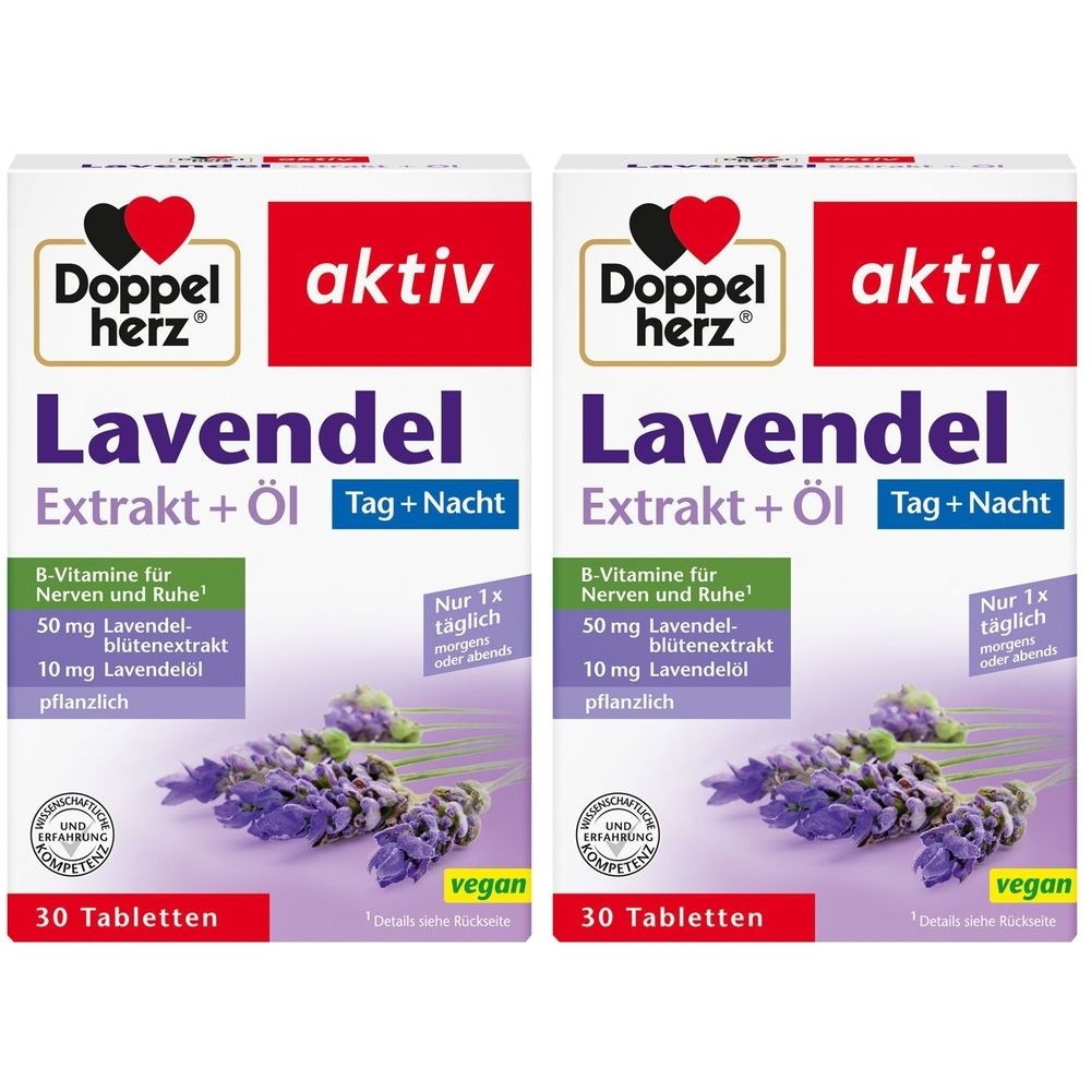 Doppelherz Lavendel Extrakt + Öl 2x30 St Tabletten