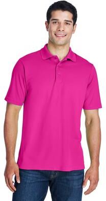 CORE365 88181 Men's Origin Performance Piqué Polo Shirt in Bright Magenta size 5XL   Polyester