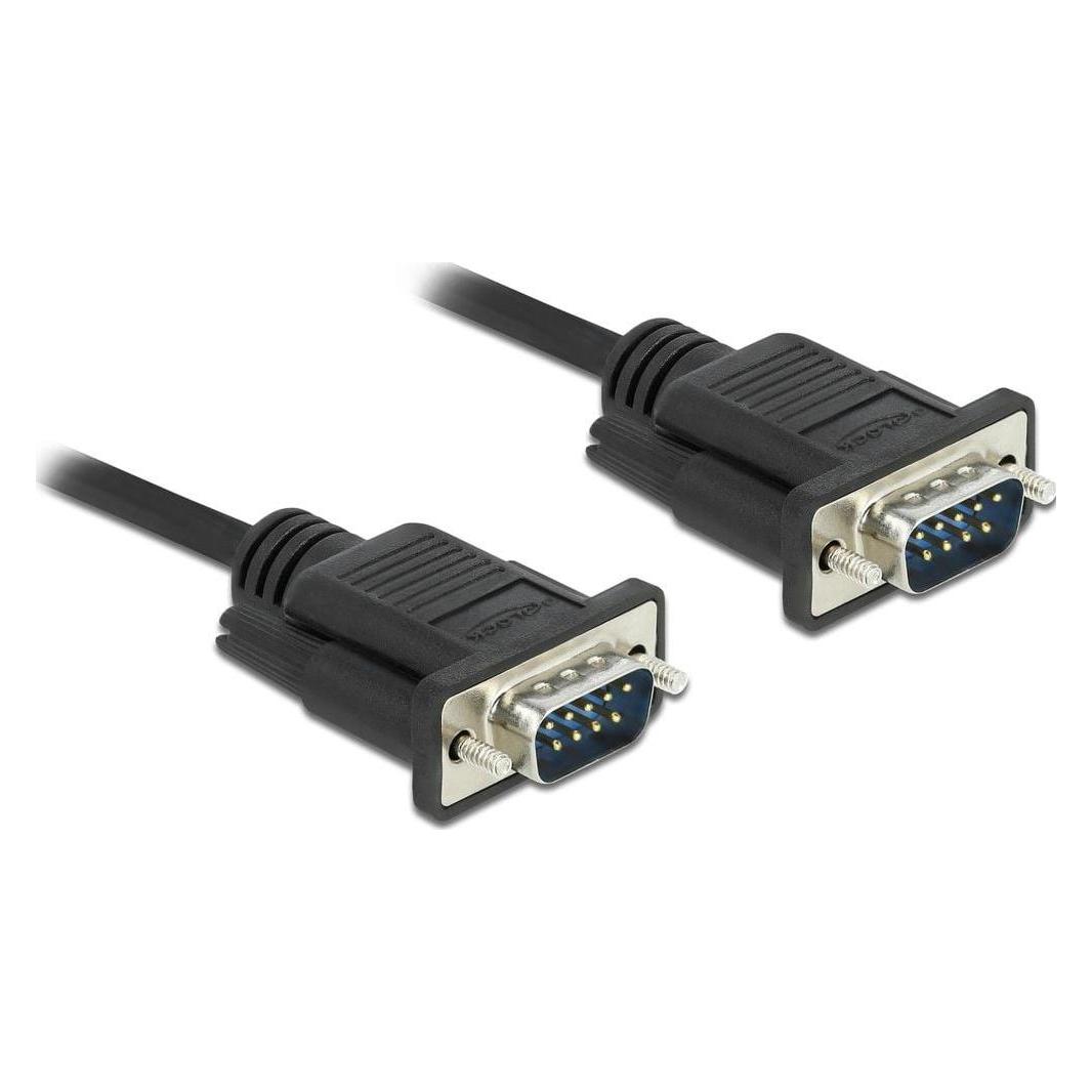 Delock Anschlusskabel RS-232 DB9, m-m 1 m (1 m, Industriekabel) (86573)