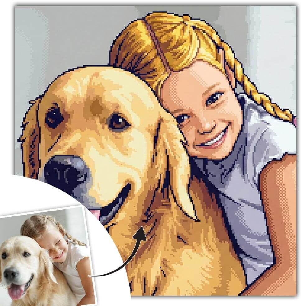 Ocadeau Tableau Pixel Art personnalisé