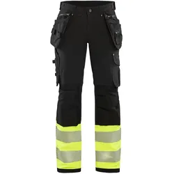 Blakläder, Arbeitshose, Arbejdsbuks Dame Hi-vis 7193 sort/gul, str.C48 (48, 50)