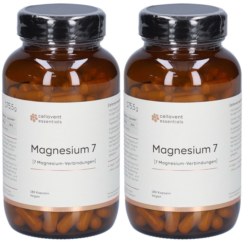 Cellavent essentials Magnes.396mg 7fach Kompl.Kps. 2x 2x180 St Kapseln