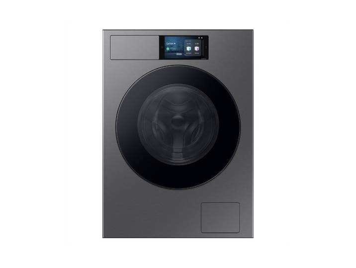 SAMSUNG Waschmaschine WF90F09C4SU5 Links , Energieeffizienz: A, grau, B:60cm H:85cm T:60cm, Waschmaschinen, Waschmaschine