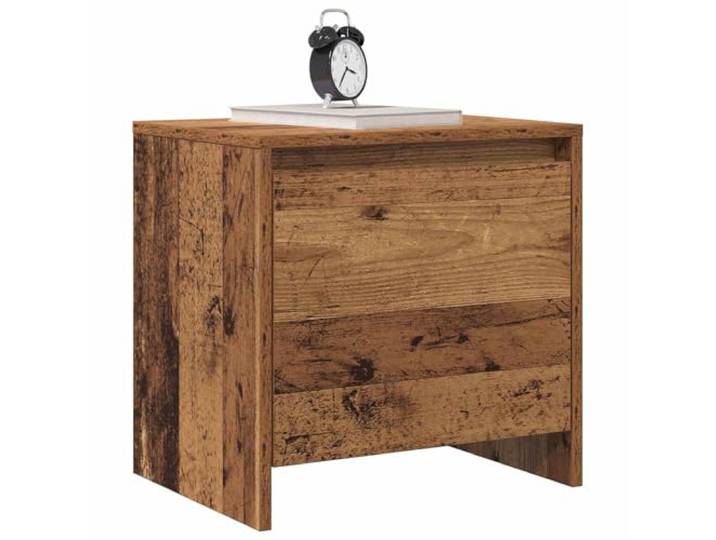 KTHLBRH Rustikaler Nachttisch aus altem Holz, 45 x 34 x 44,5 cm Mehrschichtiges Holz, modernes Design, pflegeleicht, für Schlafzimmer