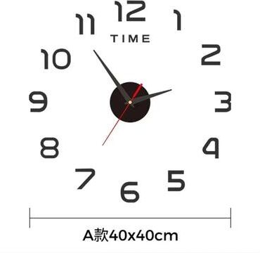 Uplift Picks Large 3D DIY Wall Clock Modern Silent Wall Sticker Clock Decor h