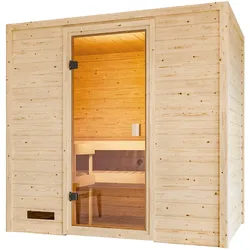 Karibu Innensauna Dorika inkl. Saunaofen 3,6kW integr. Steuerung