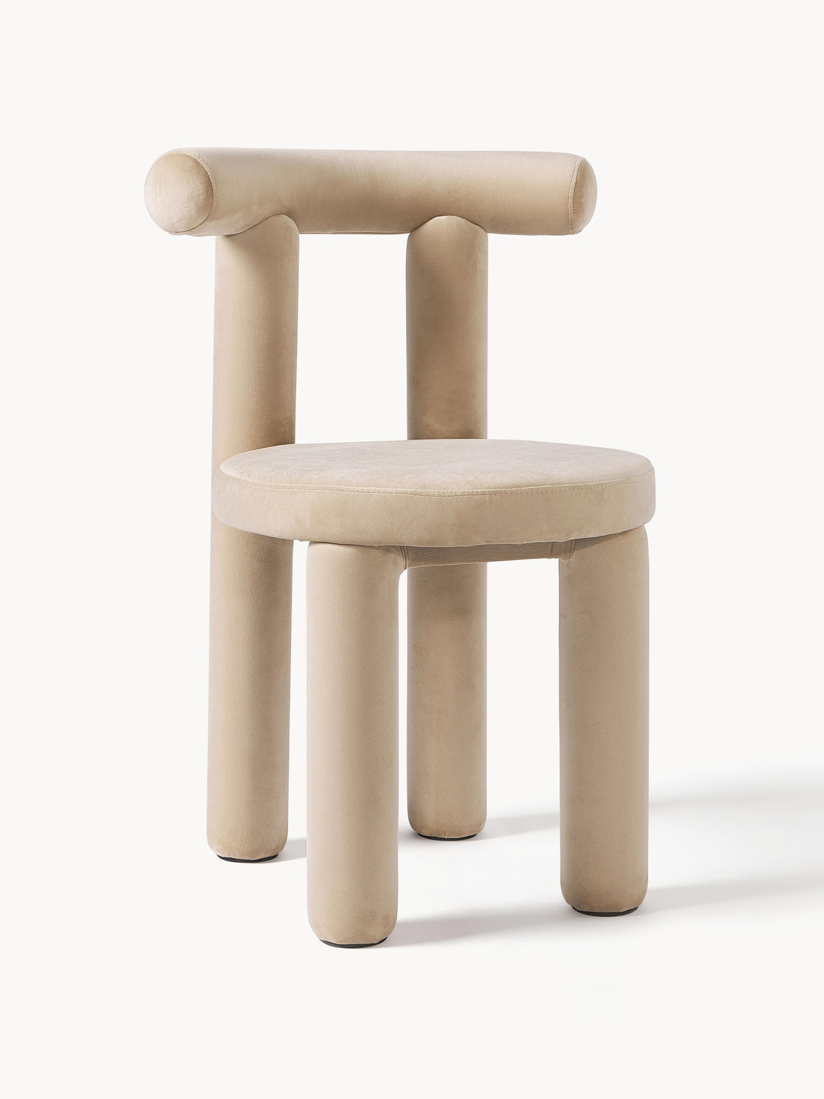 Westwing Collection Fluwelen stoel Calan