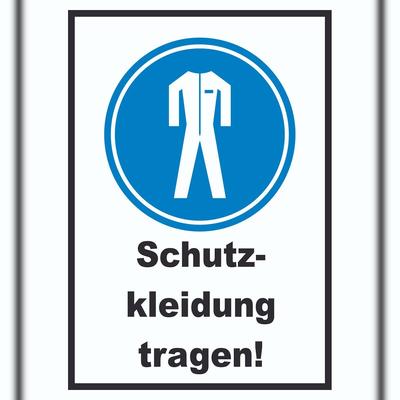 HB-Druck Schutzkleidung tragen Schild A2 (420x594mm)