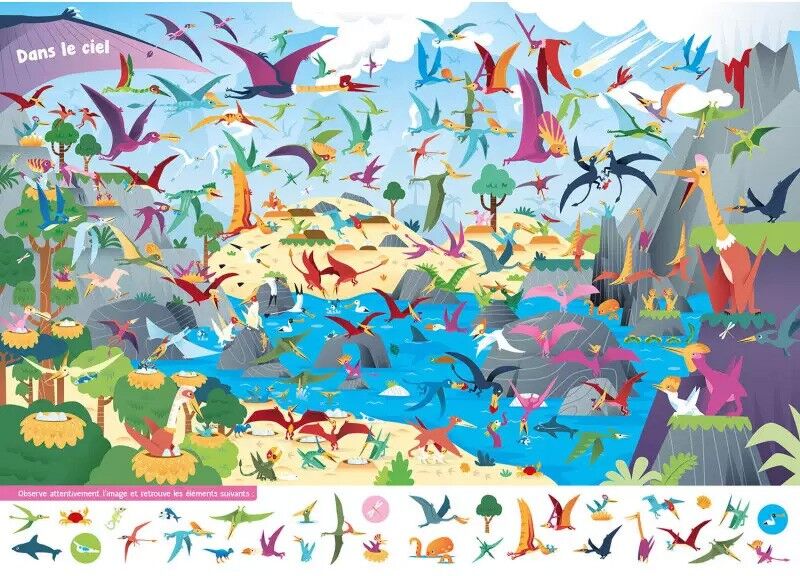 Livre Cherche et trouve : Dinosaures - Auzou