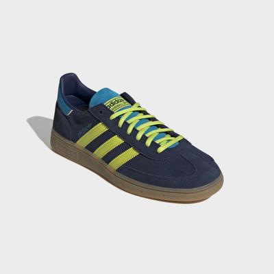Sneaker ADIDAS PERFORMANCE "HANDBALL SPEZIAL", Herren, Gr. 38,5, blau (none1, none, none, kolumbien), Leder, Schuhe Sneaker, WM 2026 Edition (Länderschuhe)