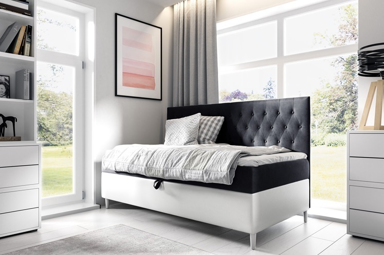 Boxspringbett FIFI 2 80x200 cm Bett mit Stauraum Kinderbett Bonell H3 (Fresh 17 + Soft 17)