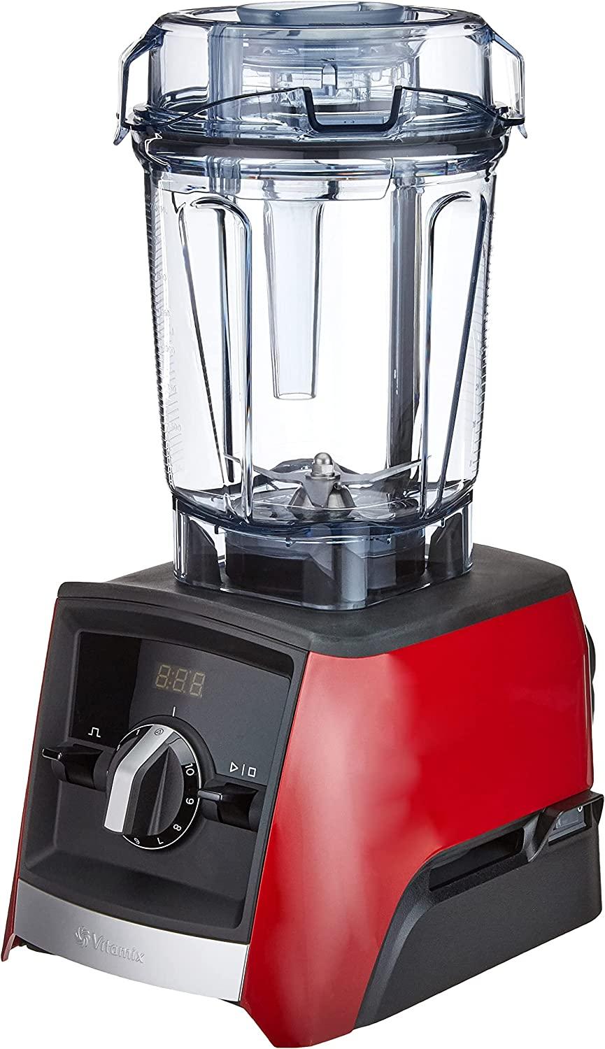 Vitamix VTX A2300 RD, Tischplatten-Mixer, 2 l, Pulsfunktion, 1600 W, Schwarz, Rot