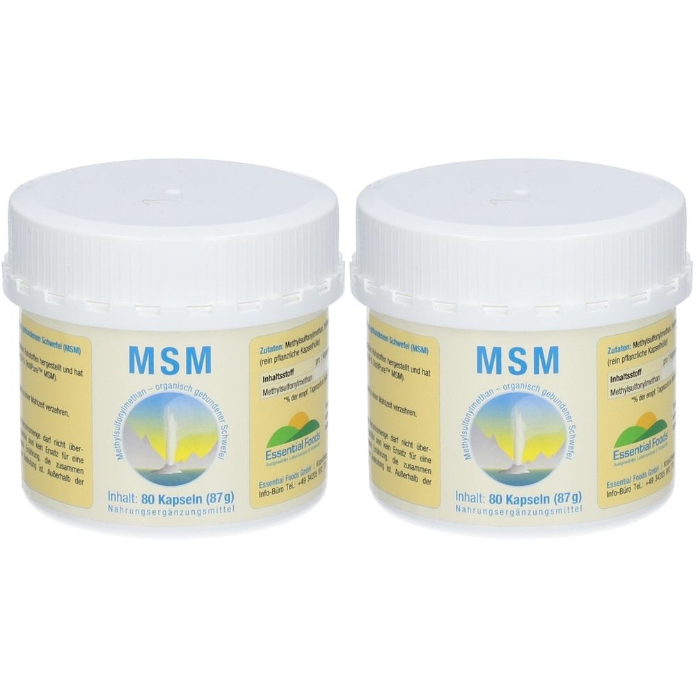 MSM 1000 mg Kapseln 2x 2x80 St