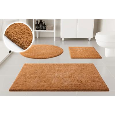 Badematte OTTO HOME "Selenne, uni, viele Farben, Badvorleger, Badezimmer Teppich", terrakotta, H:20mm, Baumwolle, Badematten, Badematte, Badteppich, getuftet, modern, Uni, antirutsch, flauschig, Baumwolle
