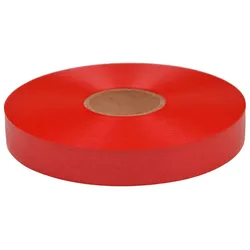 Star 100m Geschenkband Ringelband 19mm - wasserfestes Kunststoff Dekoband Schleifenband Polyband zum Basteln von Weihnachtssternen Autoschleifen Rot