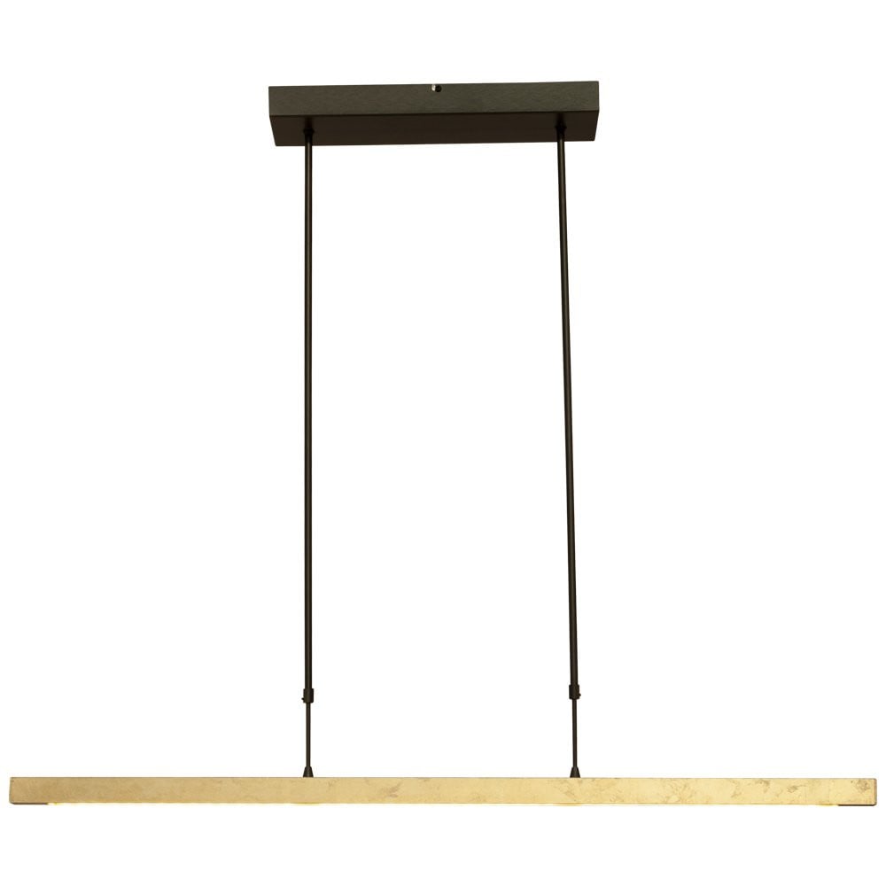 Masterlight Real 3 Hanglamp - Zwart en Goud/Messing - 100 cm