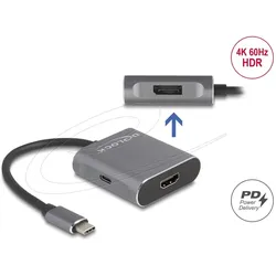 DELOCK USB Type-C Splitter (DP Alt Mode) zu 1 x HDMI USB T-C