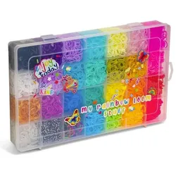 Rainbow Loom Kreatives DIY-Set für elastische Armbänder – BANDAI – – Schatzkiste