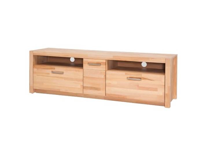 Lomadox Wohnzimmer Lowboard Fernsehschrank 185 cm, Kernbuche massiv geölt keilgezinkt, Echtholz/Massivholz