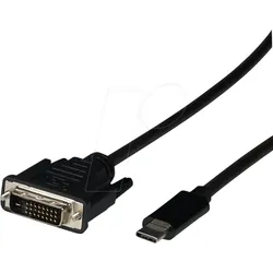 EFB EBUSBCDVIK2 - Adapterkabel USB C  > DVI, 1080p, 2,0 m