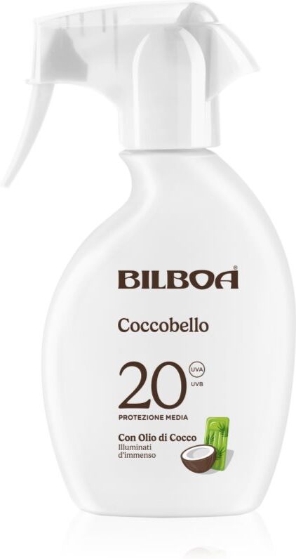 Bilboa Coccobello Trigger spray solaire à l'huile de coco SPF 20 250 ml