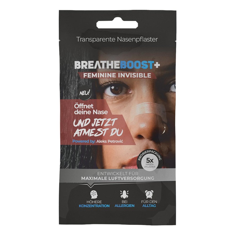 AW Products GmbH Breatheboost+ Feminine Invisible Nasenpflaster Transparent Probe 08105759