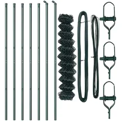 vidaXL, Gartenzaun, Garanin (Bodenbefestigung)