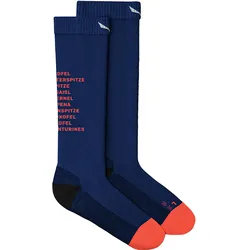 Salewa, Damen, Sportsocken, Ortles Dolomites Merino Socken Da (42 - 44), Blau