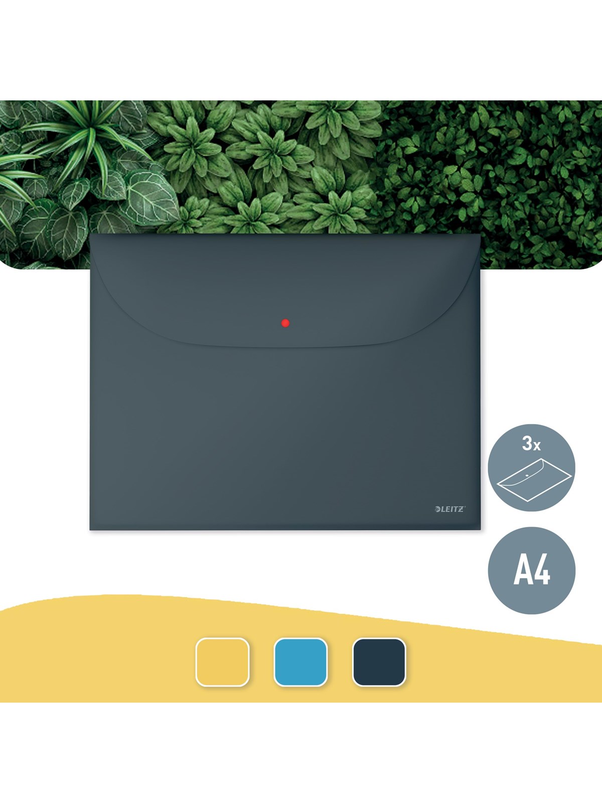Leitz Cosy Privacy Dokumentenhülle mit zwei Taschen Samtgrau