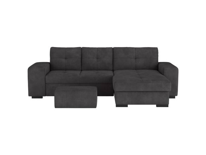 Mid.you Eckschlafsofa, Schwarz, Kunststoff, 268x156 cm, Wohnzimmer, Sofas & Couches, Schlafsofas, Sonstige Schlafsofas