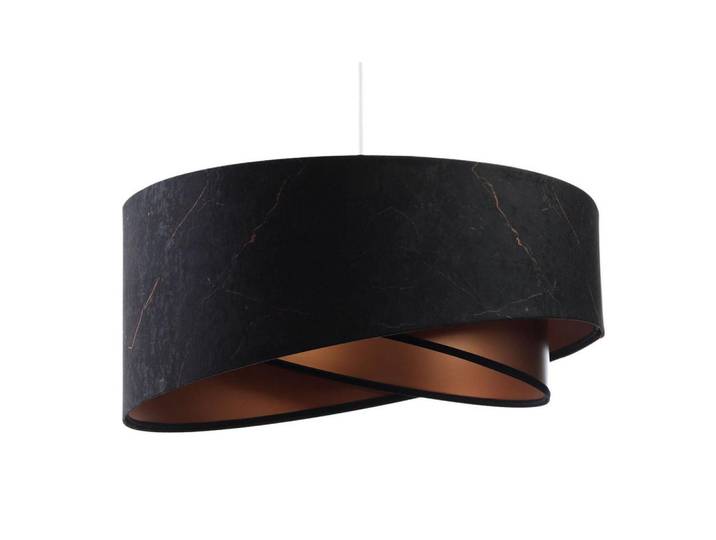 Onzeno Hängeleuchte Kupfer 50/23 cm, Kupferfarben, Kunststoff, E27, 1x23x50 cm, Lampen & Leuchten, Innenbeleuchtung, Hängeleuchten, Pendelleuchten