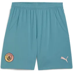 Puma, Herren, Sporthose, Kurz Manchester City 2024/25 (XS), Pink, Blau