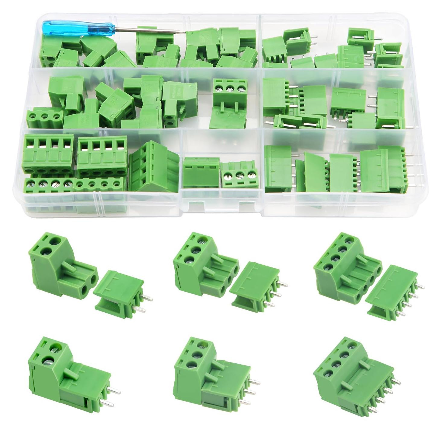Selius PCB Mount Schroef Aansluitblok Pluggable 5.08 mm 2 Pin / 3 Pin / 4 Pin