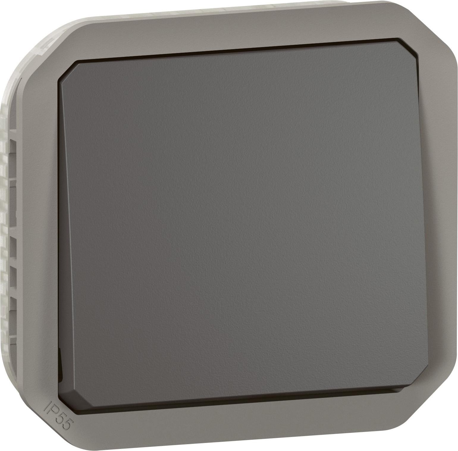 Legrand Plexo New inbouwdoos stopcontact 10A antraciet IK08 069801L