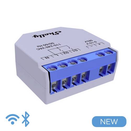 Shelly Plus 0-10V Dimmer Dimmaktor Bluetooth, Wi-Fi
