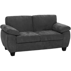 2-SITZER-SOFA Chenille Dunkelgrau