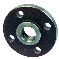 Gewindeflansch schwarz aus Stahl DN80 (3") - PN16 - DIN2566