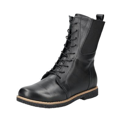 Schnürstiefel ANDREA CONTI "Andrea Conti Stiefel Leder", Damen, Gr. 37, schwarz (schwarz, schwarz), Leder, Schuhe Schnürstiefel