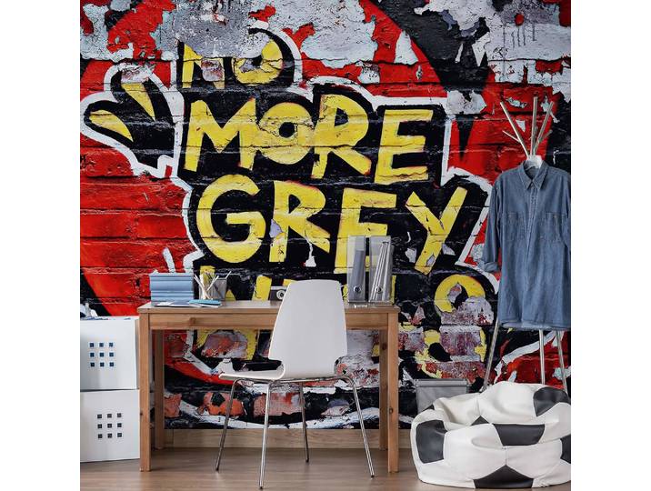 Papier peint No More Grey Walls 3 x 2cm
