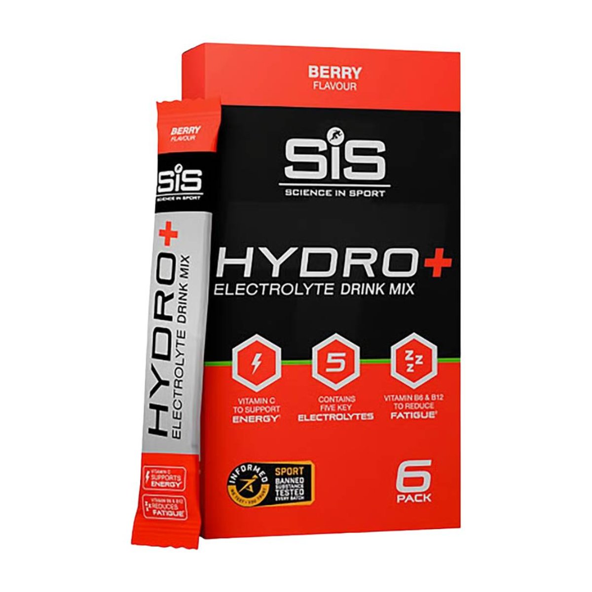 Bebida Eletrolítica SIS GO Hydro+ Frutos Vermelhos 6x4,5g