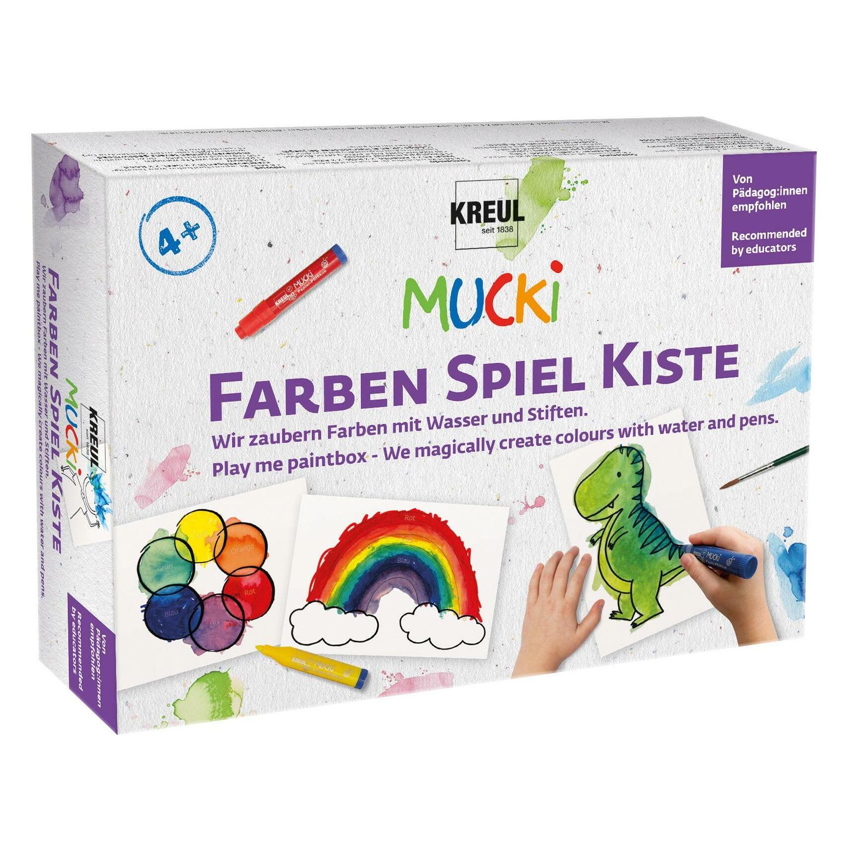 Mucki Farben Spiel Kiste Wir zaubern Farben mit Wasser und Stiften (29104)