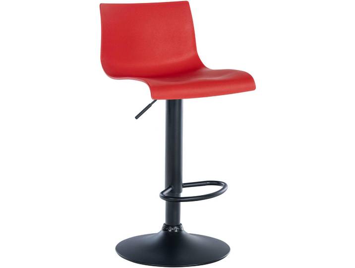 CLP Barhocker Kunststoff rot, Rot, Metall, 39x84x36 cm, Esszimmer, Barmöbel, Barhocker