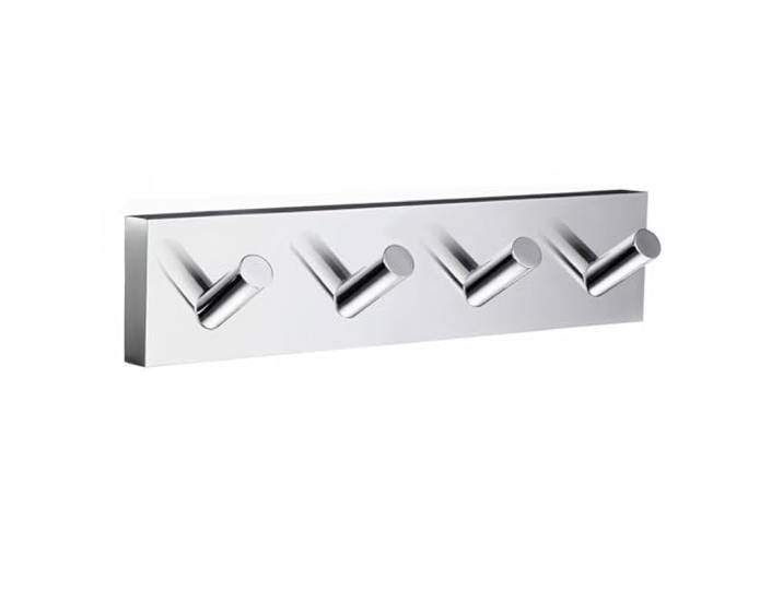 Smedbo House Chromed Quadruple Towel Hook, Polished Chrome, 17.8 x 4 x 4 cm