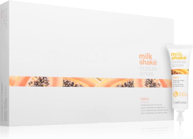 milk_shake® Moisture & More Lotion lait hydratant pour cheveux secs 6x12 ml