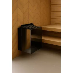 Saunaofen Harvia Vega Qubic Black 4.5 kW | separate Steuerung erforderlich | HBQ454EM
